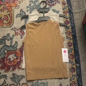 Yogalicious // duo pack mock neck Presley fitted tanks